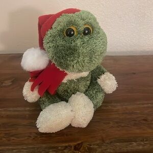 Small Santa Frog Plush